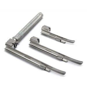 Laryngoscope Set with 3 Blades (Miller)