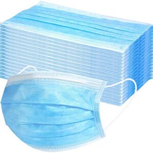 Mask with Ear Loops (Blue, Non-Woven 3 Ply)