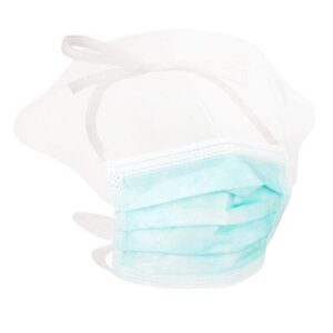 Surgical Mask with Visor 4 Ties (Blue, Non-Woven and 3 Ply)